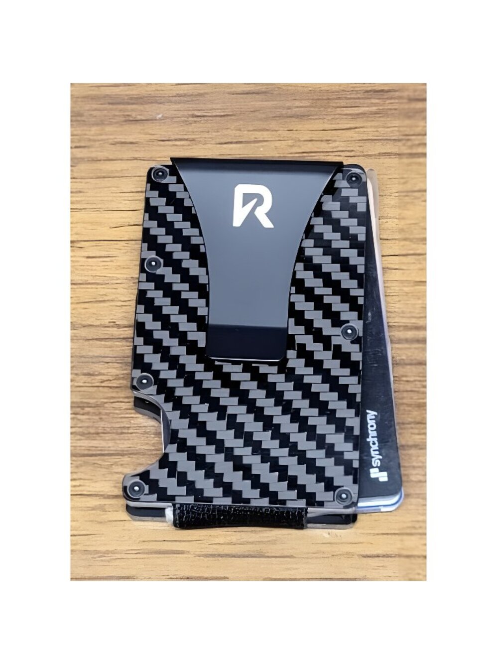 Slim Wallet for Men with Money Clip - RFID Blocking Carbon Fiber Wallet